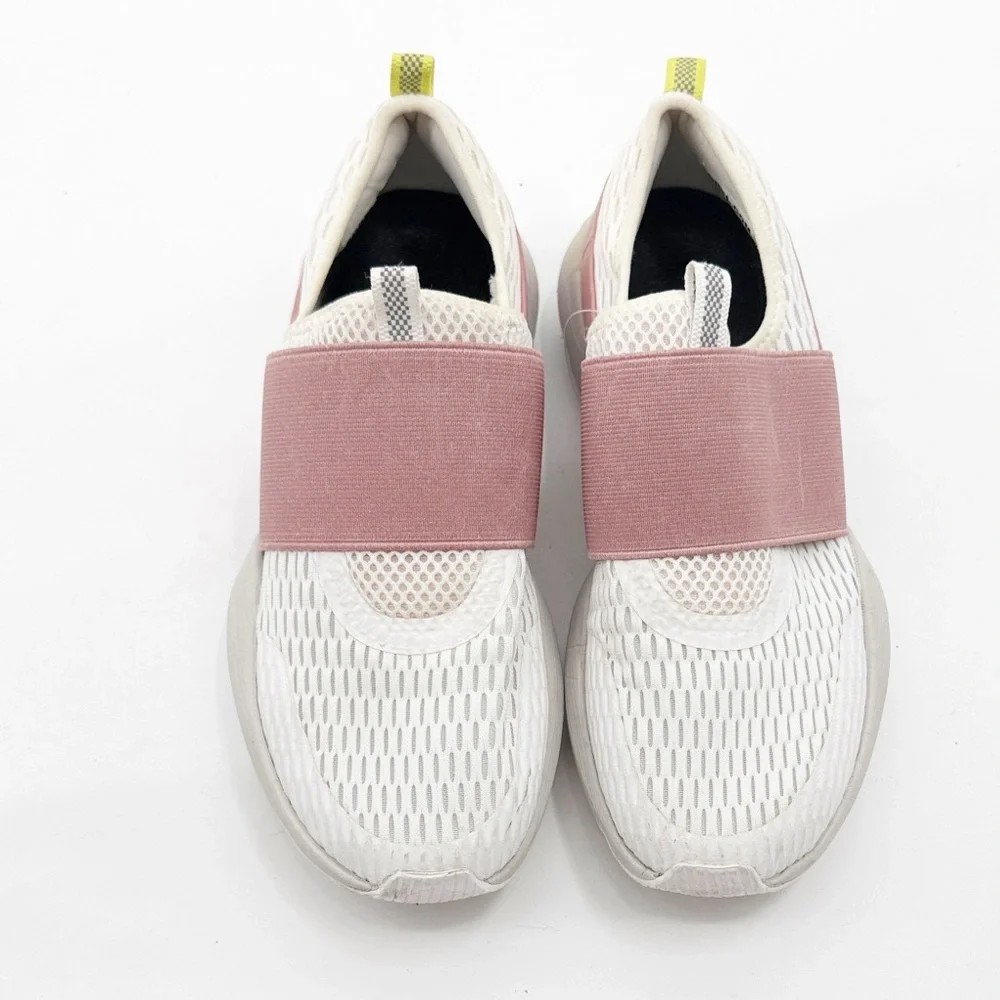 Sorel Kinetic Impact Strap Sneaker, Women's 6.5 white and pink